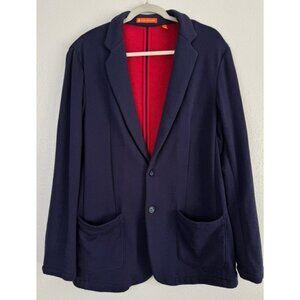Tori Richard navy blue Monterey blazer jacket coat L